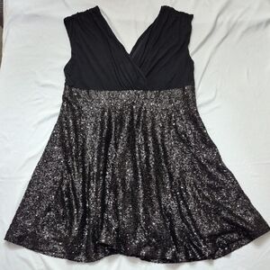 Torrid Black Sequin Dress